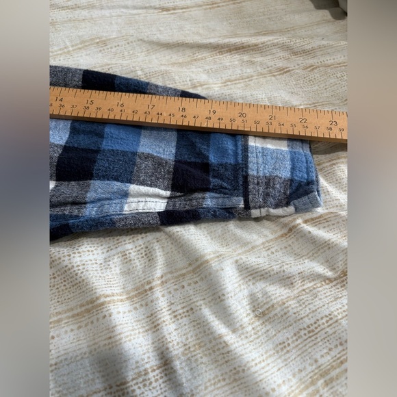 Ducks Unlimited Canada blue plaid heavy cotton button jacket size large shirt - Picture 5 of 11